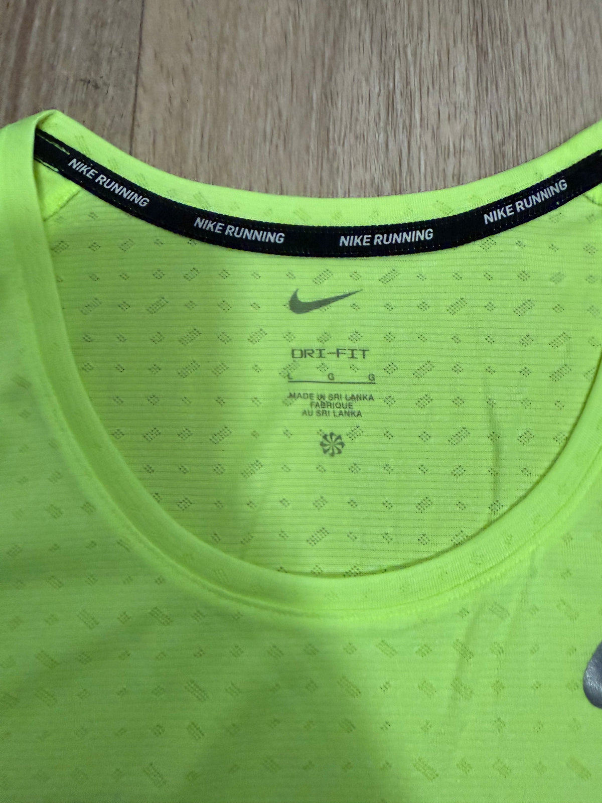 Nike Running Dri-FIT Herren Tanktop – Neon Gelb/Grün – Gr. L