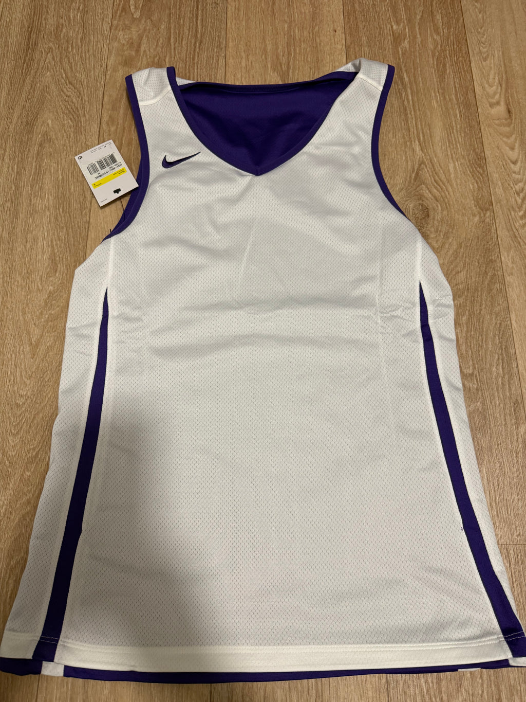 Nike Herren Reversible Basketball Trikot – Lila/Weiß – Gr. S – Neu mit Etikett