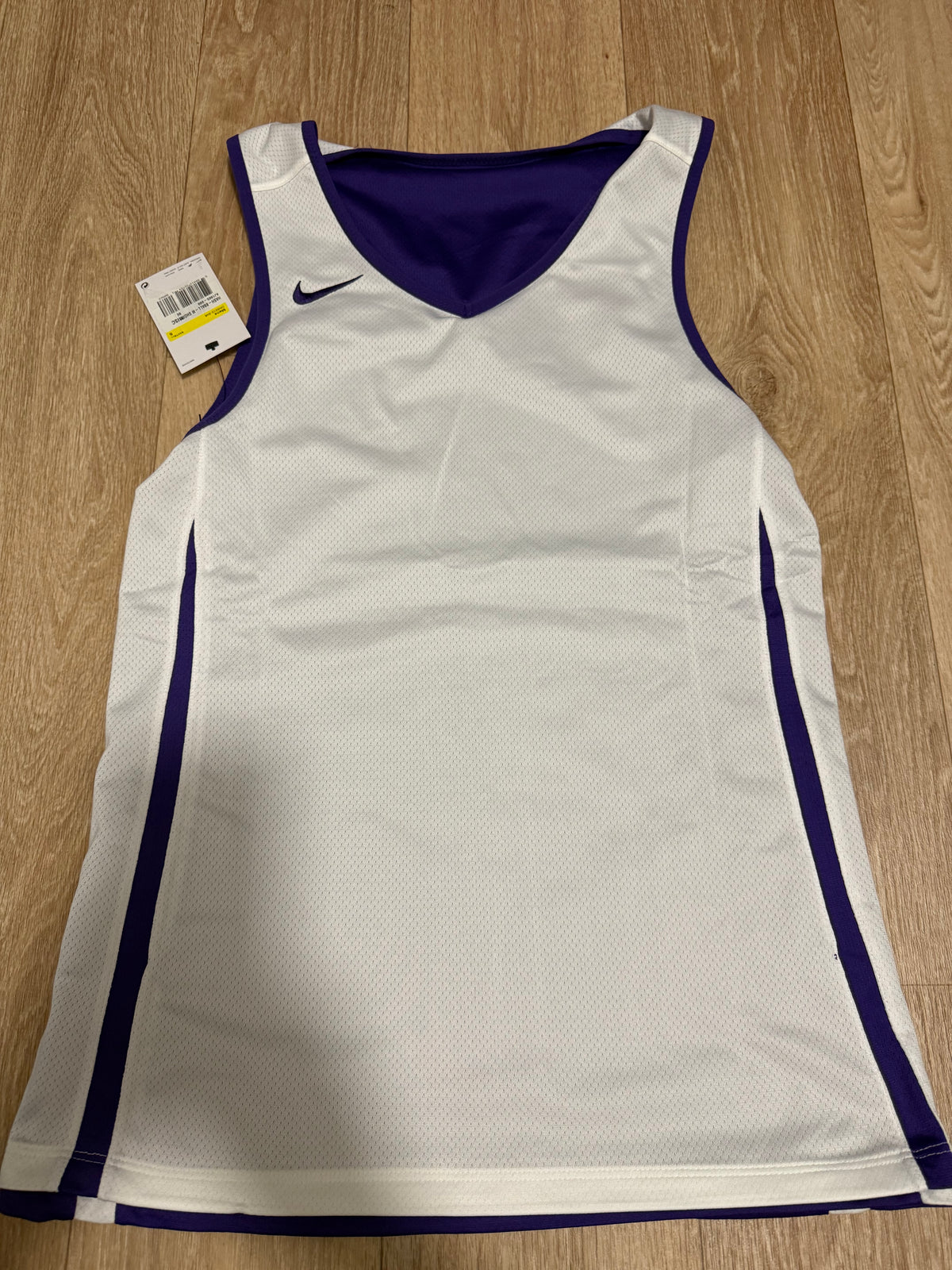 Nike Herren Reversible Basketball Trikot – Lila/Weiß – Gr. S – Neu mit Etikett