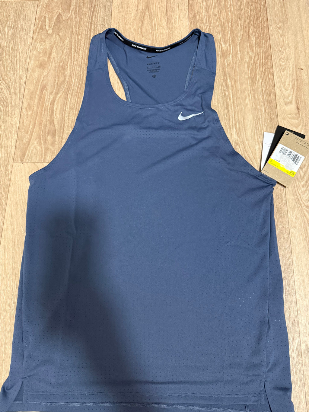 Nike Dri-FIT Running Herren Tanktop – Blau – Gr. S