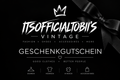 Geschenkgutschein – itsofficialtobii’s Vintage